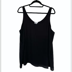 Reitmans R Essentials black sleeveless blouse XXL